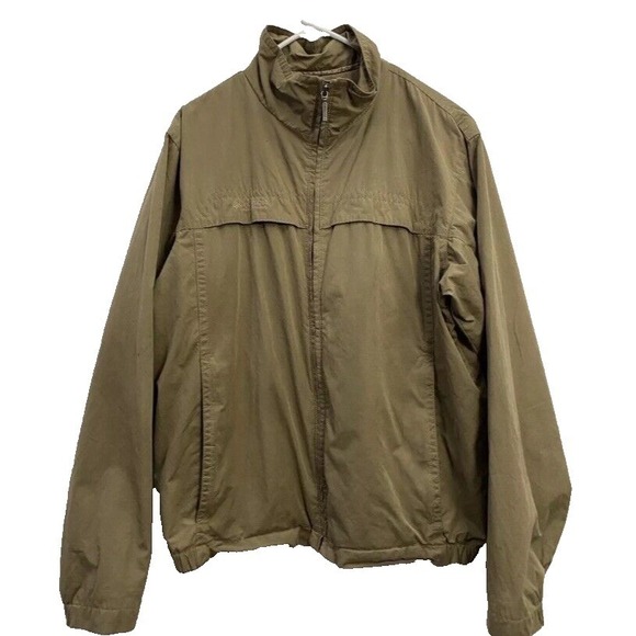 columbia sportswear Other - Columbia Sportswear Jacket Mens M Brown Full Zip Pockets Cotton Outdoor Hiking